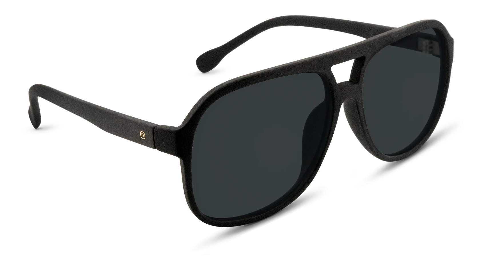 Electric Dude Sunglasses - Matte Black Frame - Grey Polarized Lens